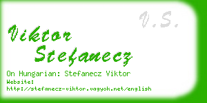 viktor stefanecz business card